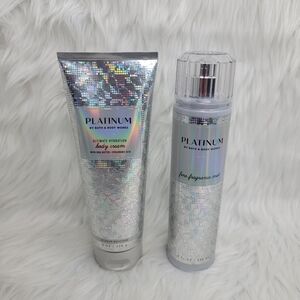Bath & Body Works Platinum Mist & Lotion Set.